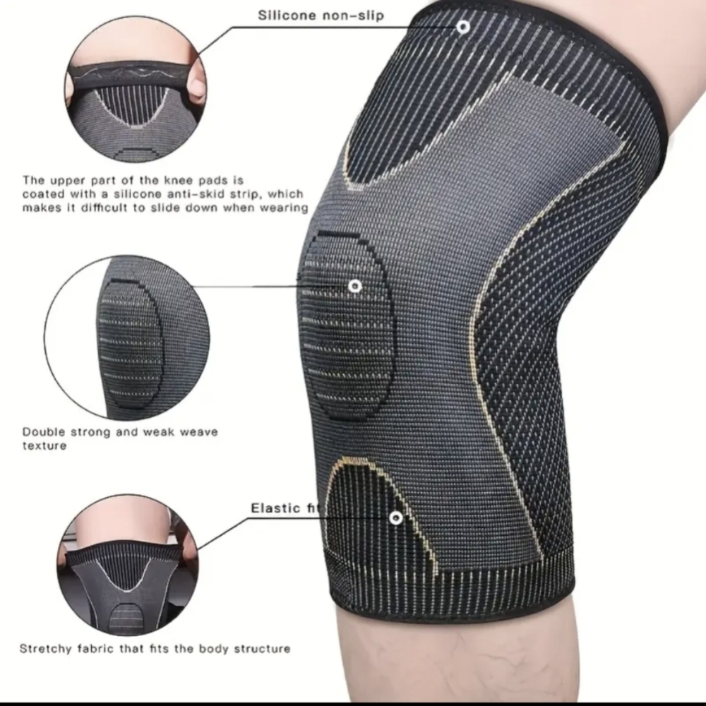 Professional Compression Knee Brace Support UNISEX For Exercise Or Walking NWT
